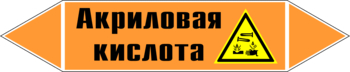 Маркировка трубопровода "акриловая кислота" (k12, пленка, 252х52 мм)" - Маркировка трубопроводов - Маркировки трубопроводов "КИСЛОТА" - магазин "Охрана труда и Техника безопасности"