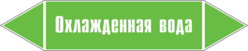 Маркировка трубопровода "охлажденная вода" (пленка, 358х74 мм) - Маркировка трубопроводов - Маркировки трубопроводов "ВОДА" - магазин "Охрана труда и Техника безопасности"